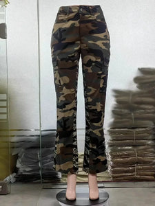 Y2K Vintage Harajuku Streetwear Casual Camouflage Cargo Pants