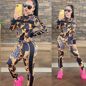 2022 Top Quality Hoodies Set Patchwork Tracksuits Casual Young