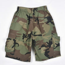 Load image into Gallery viewer, Anjamanor Camouflage High Waisted Shorts Streetwear Multi-pocket Cargo