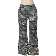 Load image into Gallery viewer, ANJAMANOR Painted Camouflage Baggy Cargo Pants Streetwear Womens