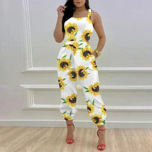 Load image into Gallery viewer, British Sweet Casual Jumpsuit Pants Spring And Summer Ladies Printed