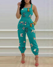 Load image into Gallery viewer, British Sweet Casual Jumpsuit Pants Spring And Summer Ladies Printed