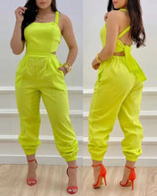 Load image into Gallery viewer, British Sweet Casual Jumpsuit Pants Spring And Summer Ladies Printed